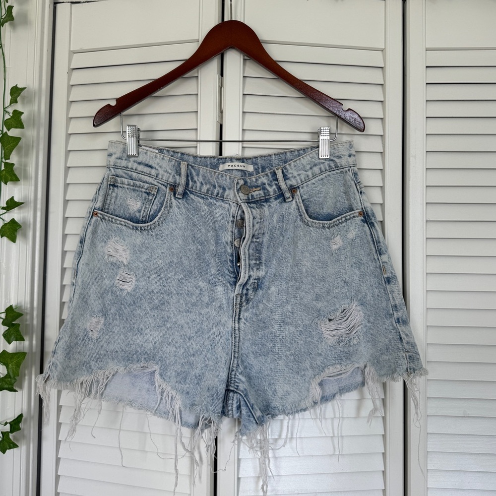 Distressed Jean Shorts